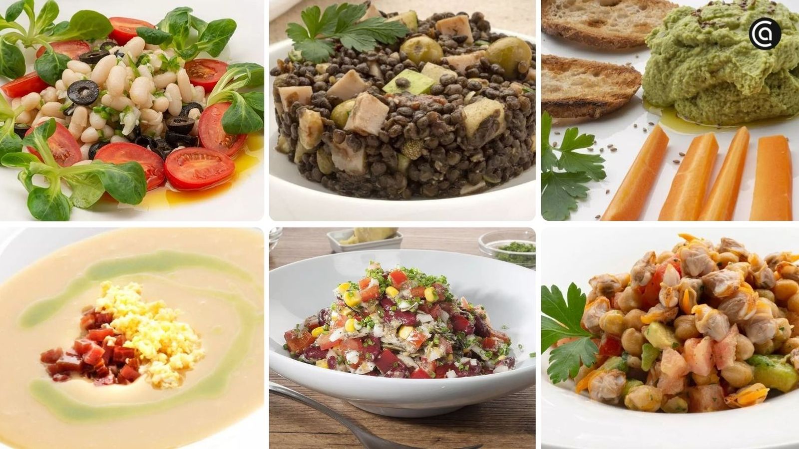 Platos fríos con legumbres