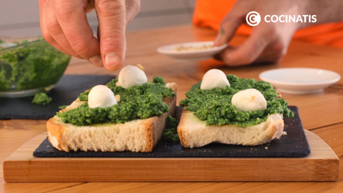 CTIS0421 receta tostada de pesto kale paso 4