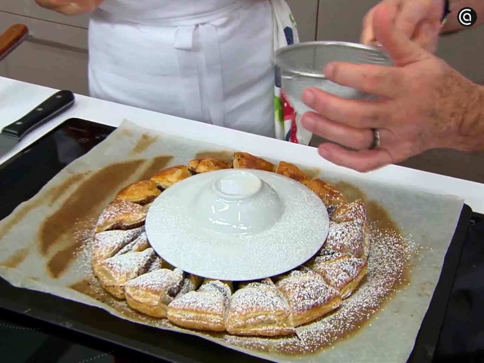 Estrella de hojaldre con chocolate - Paso 6