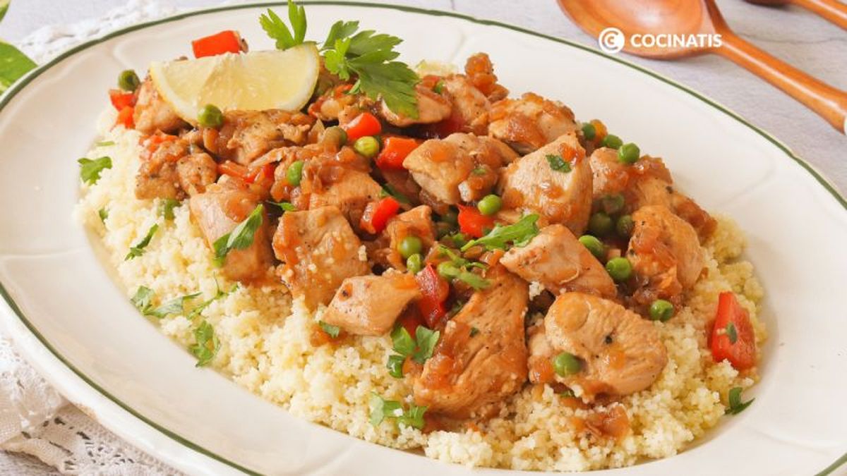 Cuscús con pollo y verduras