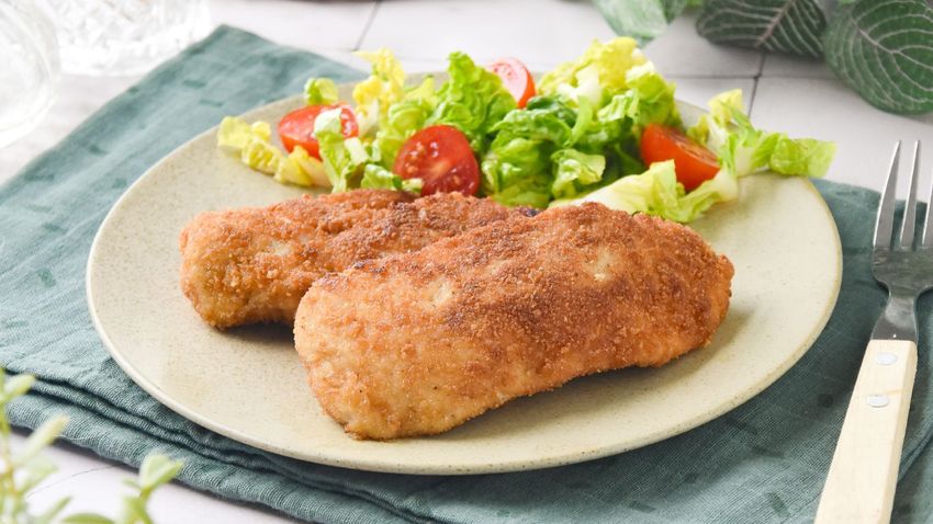 Filetes de pollo empanados