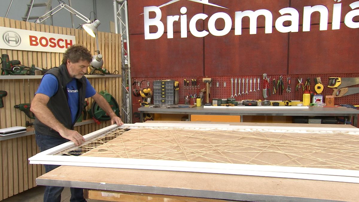 Cómo hacer un biombo de cuerdas paso 9