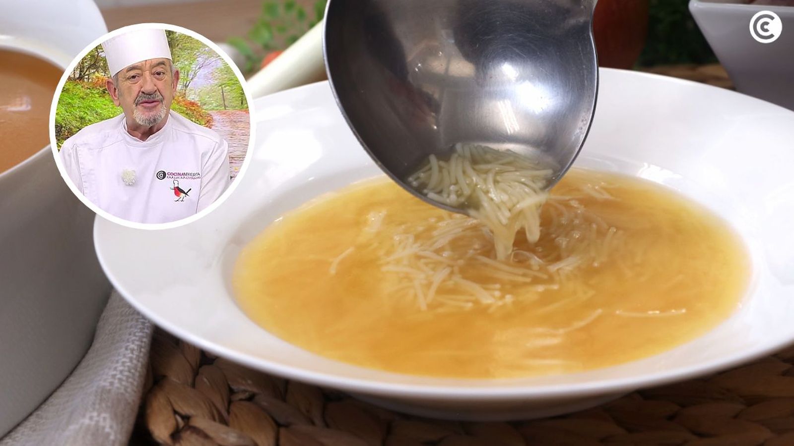 Así calcula Karlos Arguiñano la cantidad exacta de fideos para la sopa