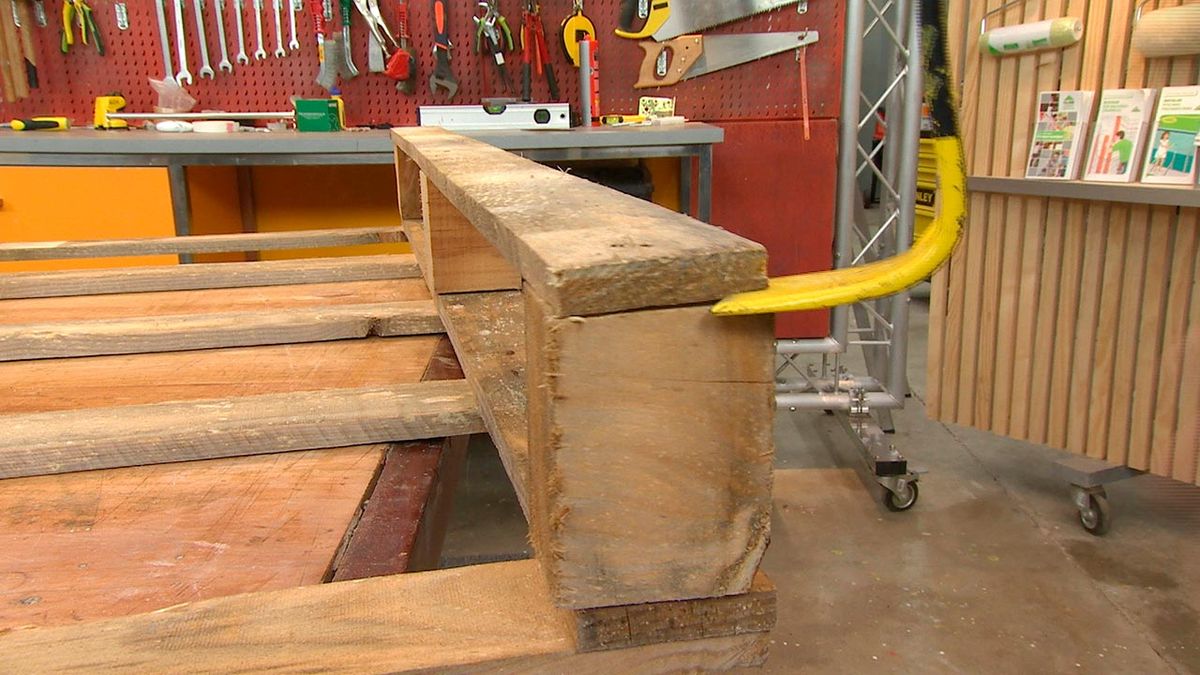 Hacer un botellero con un palé paso 1