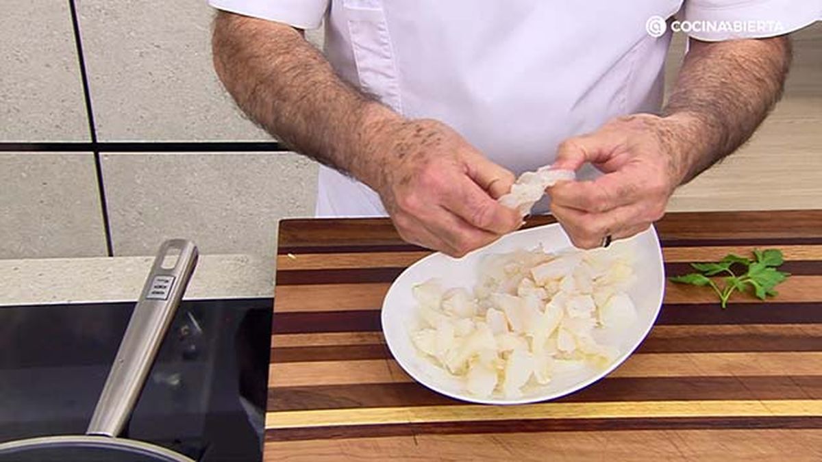 tortilla de bacalao con ajetes y pimientos por karlos arguinano bacalao