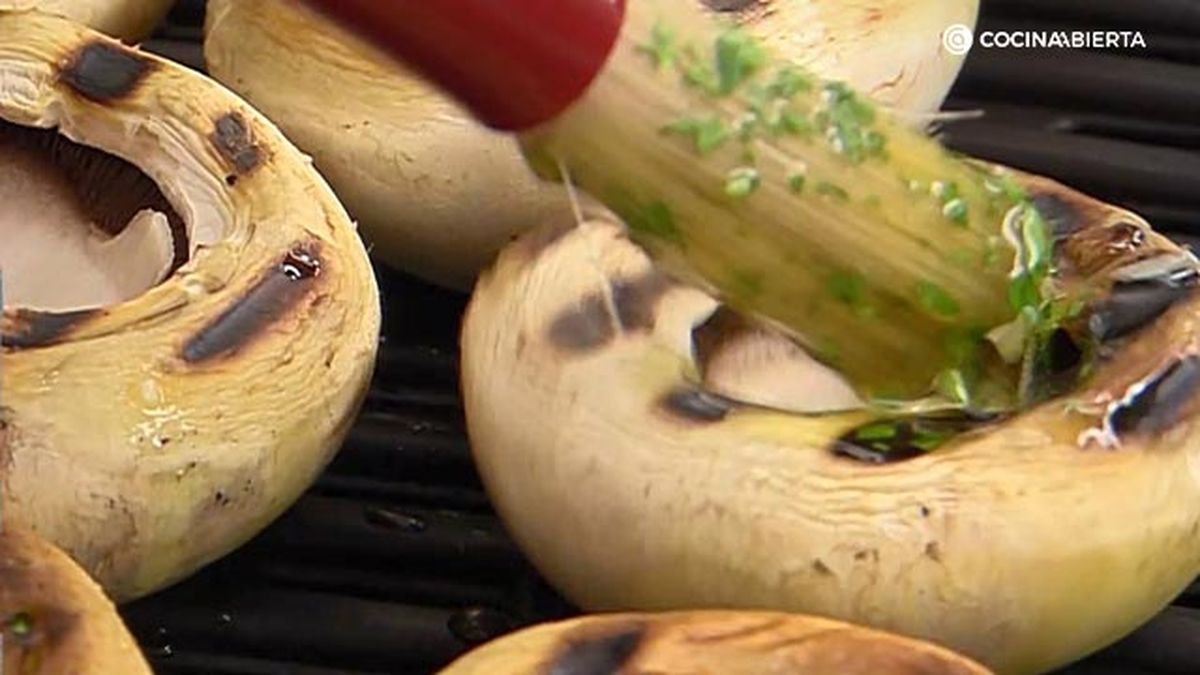 receta champinones rellenos habitas ka paso 7