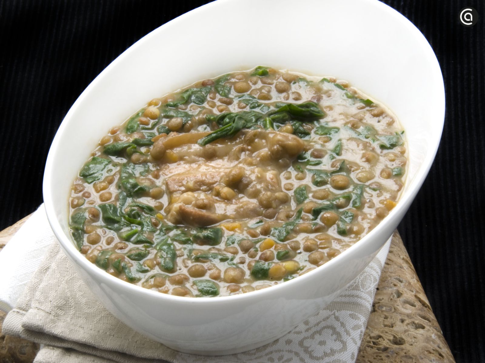 Receta de lentejas con espinacas
