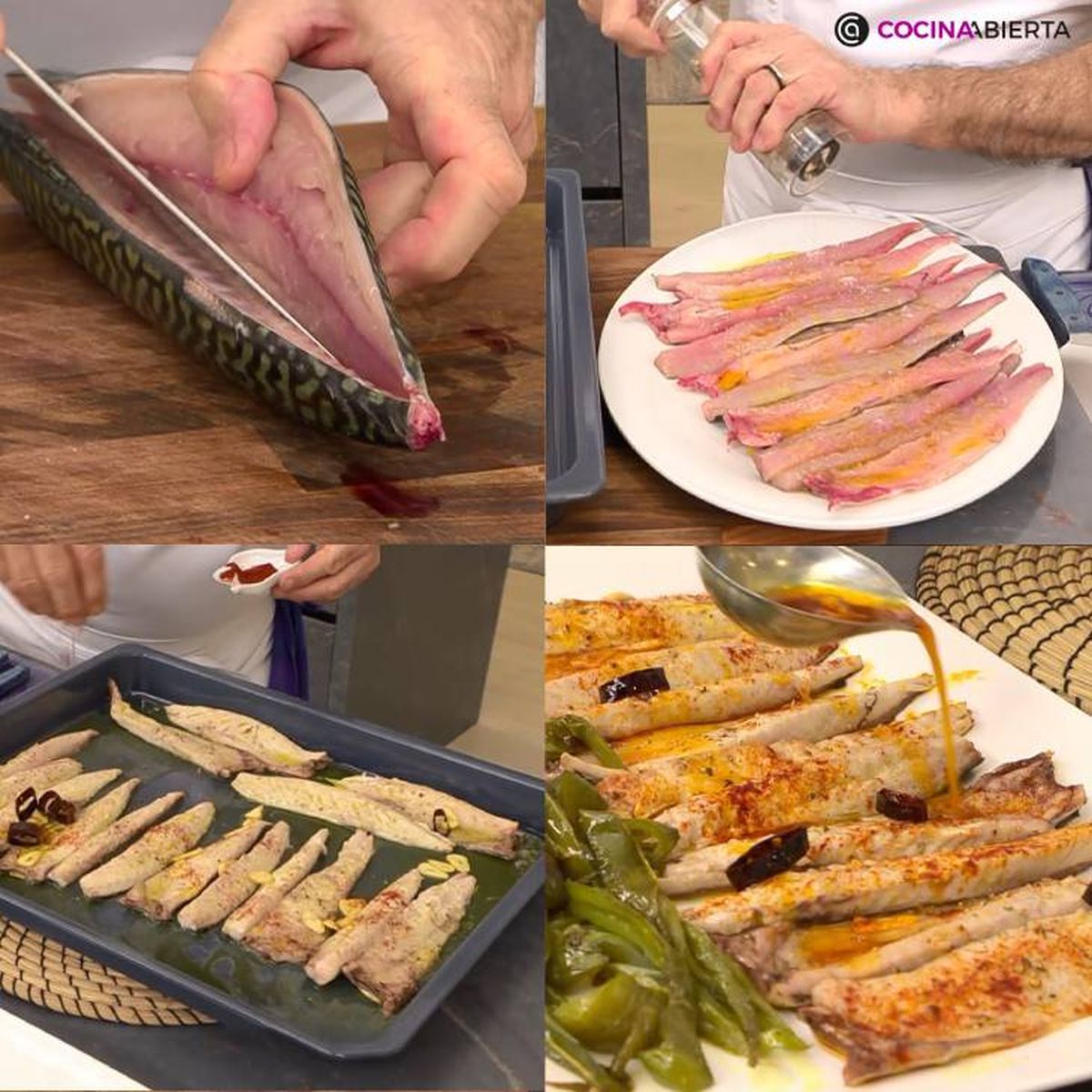 caballa al horno receta pasos
