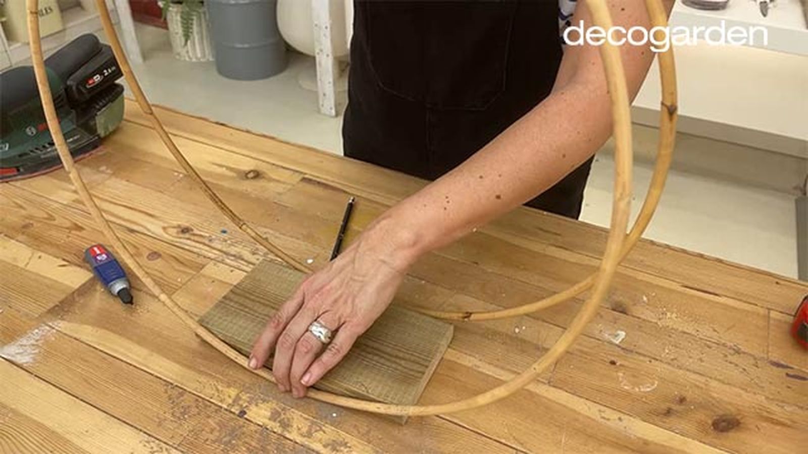 hacer soporte colgar plantas interior paso 7 hacer soporte colgar plantas interior paso 7