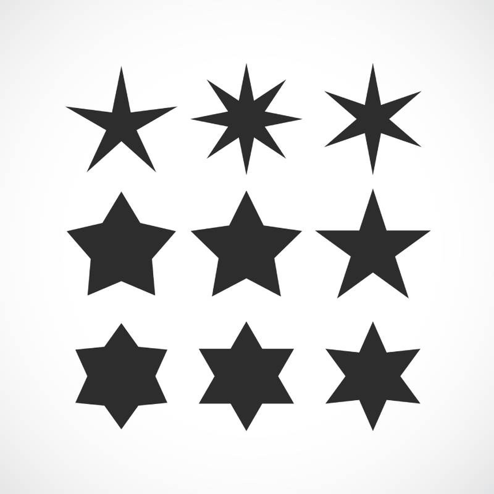 Plantillas para hacer manualidades de estrellas. Plantillas para hacer manualidades de estrellas.