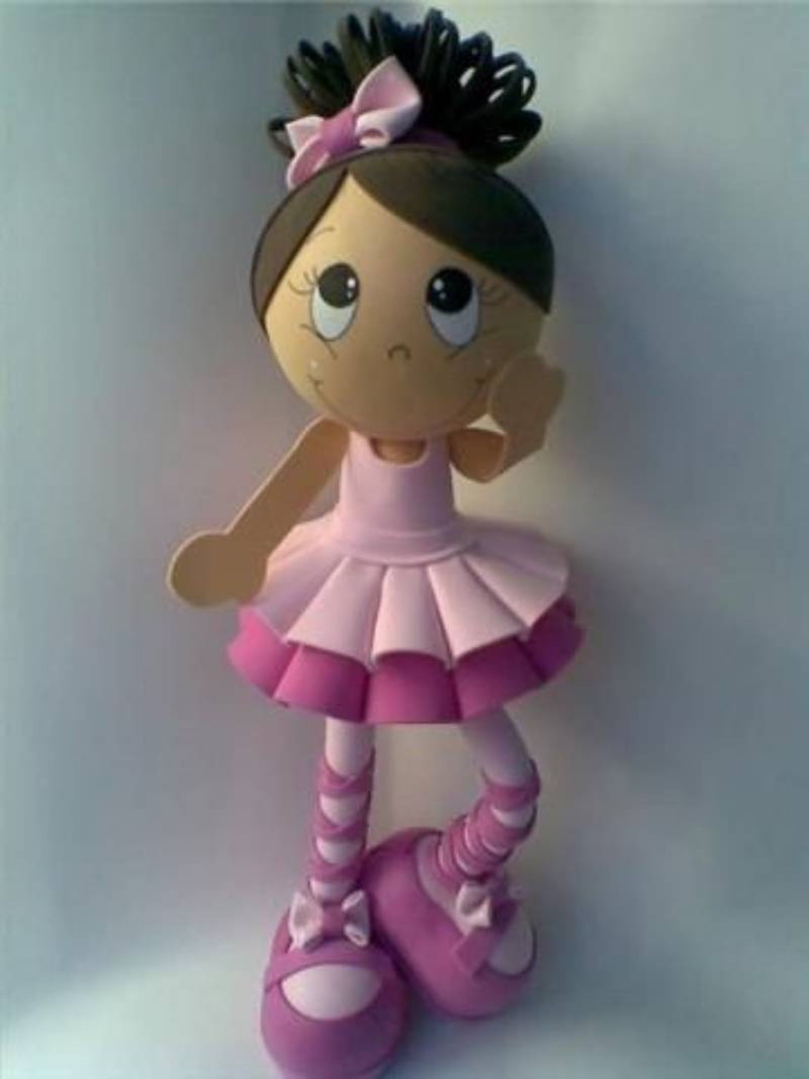 Muñeca fofucha bailarina. Muñeca fofucha bailarina.