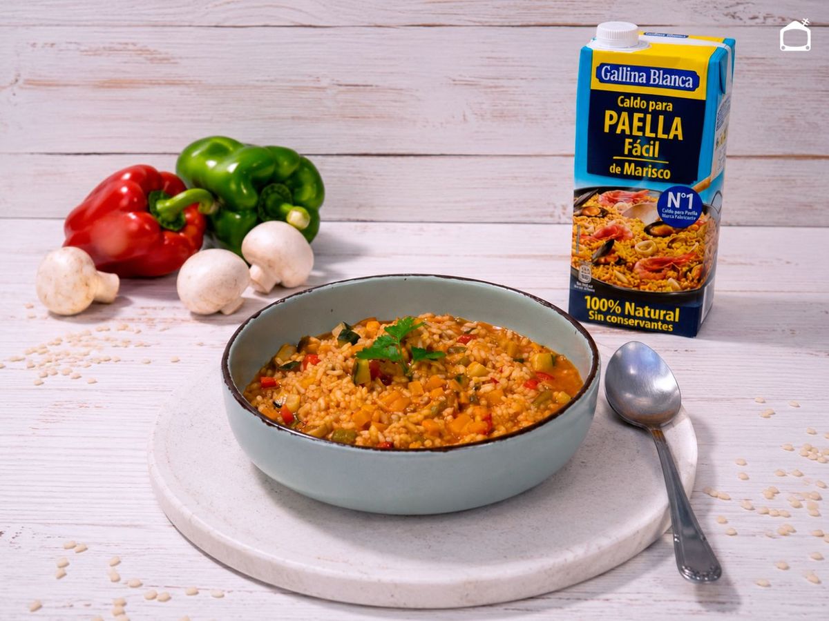 Arroz caldoso de verduras