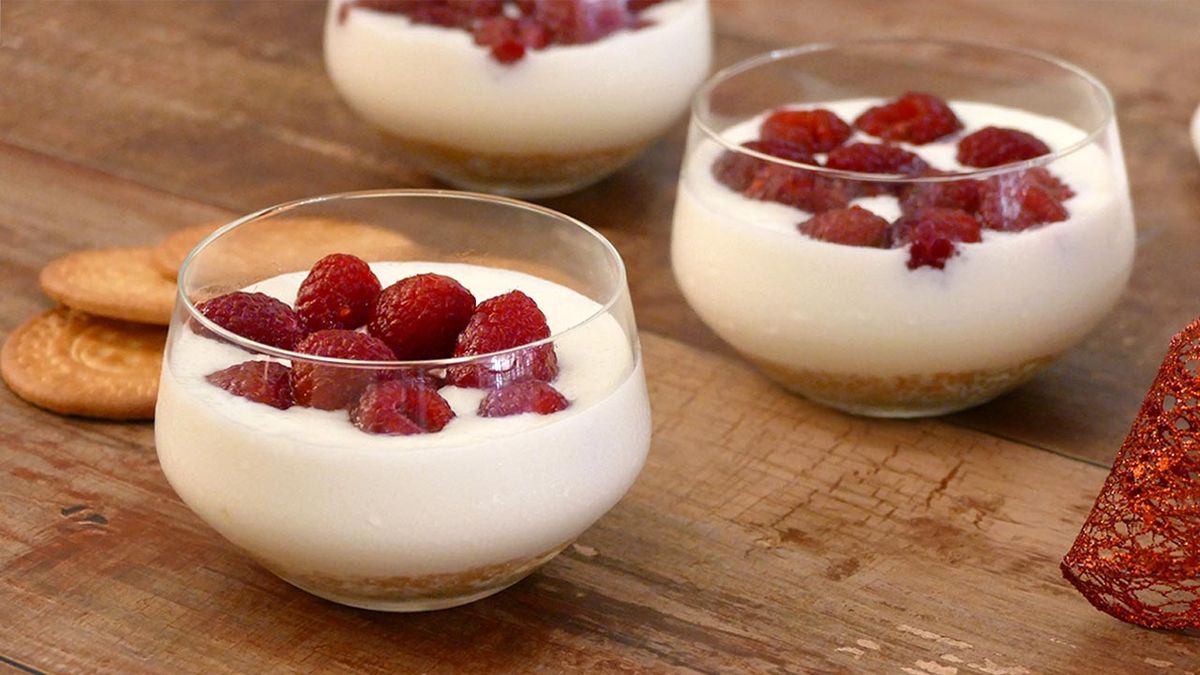 Tarta de queso en vasitos