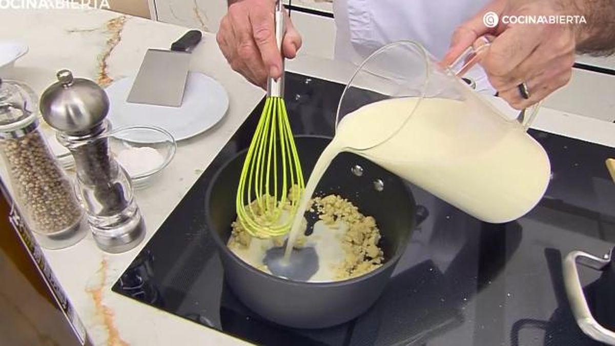 bechamel vegana paso 2