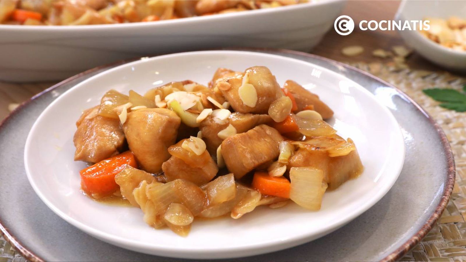 Receta de pollo con almendras