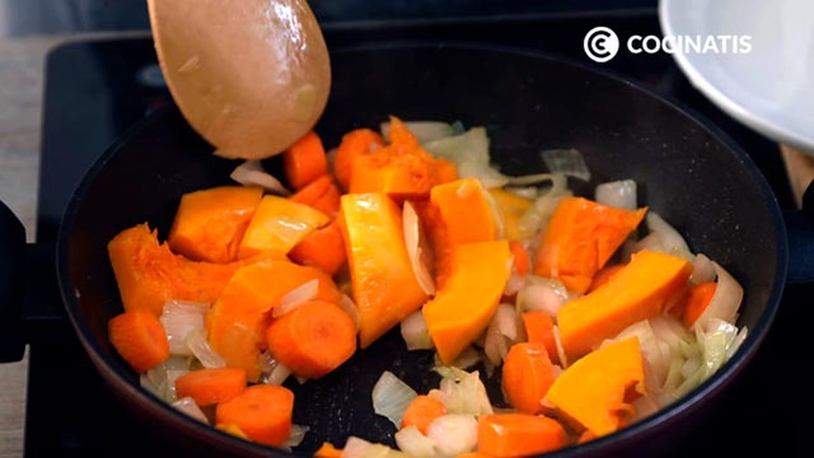 Receta de crema de calabaza y zanahoria con patata paso 2 Receta de crema de calabaza y zanahoria con patata paso 2