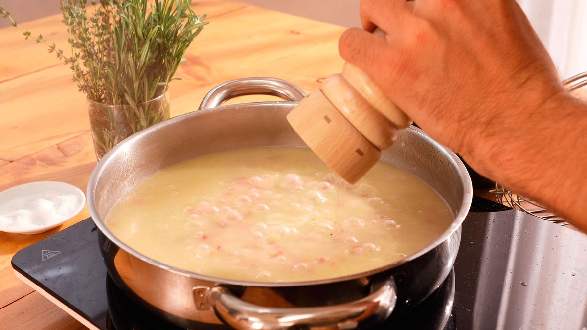 Guisantes con jamón   Paso 4