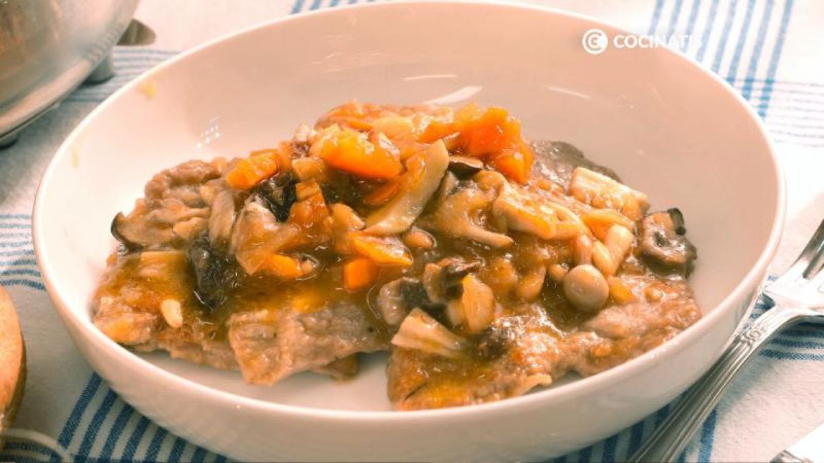 Sirve el fricandó de ternera