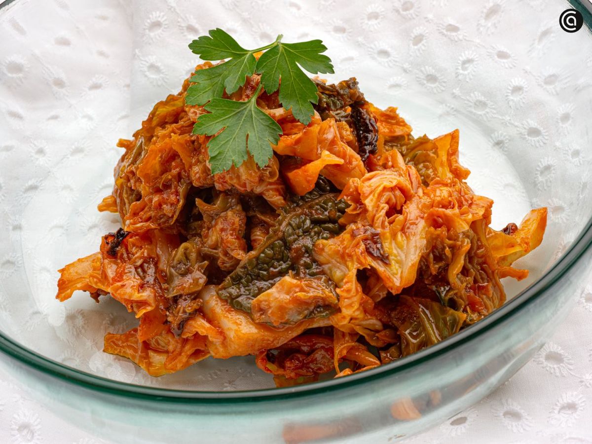 Repollo guisado a la siciliana, receta de Karlos Arguiñano