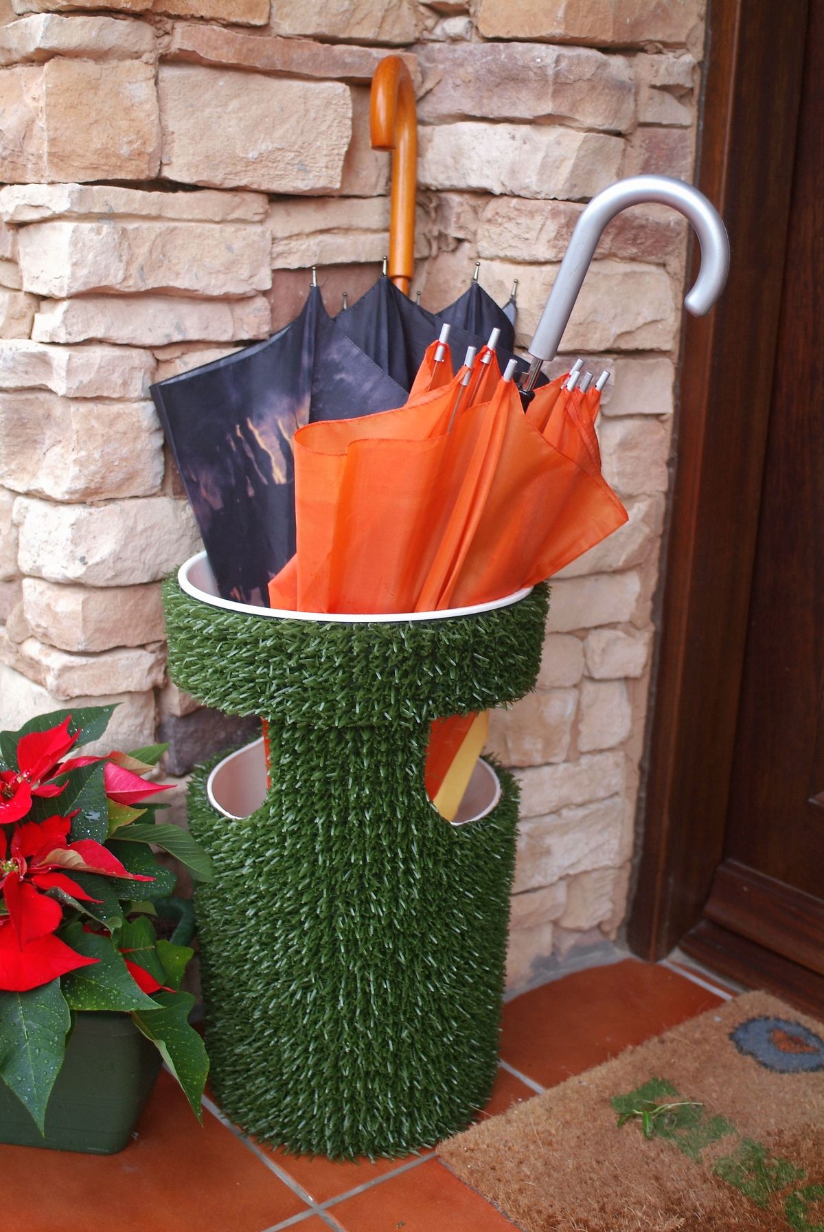 Paragüero decorativo exterior paso 7