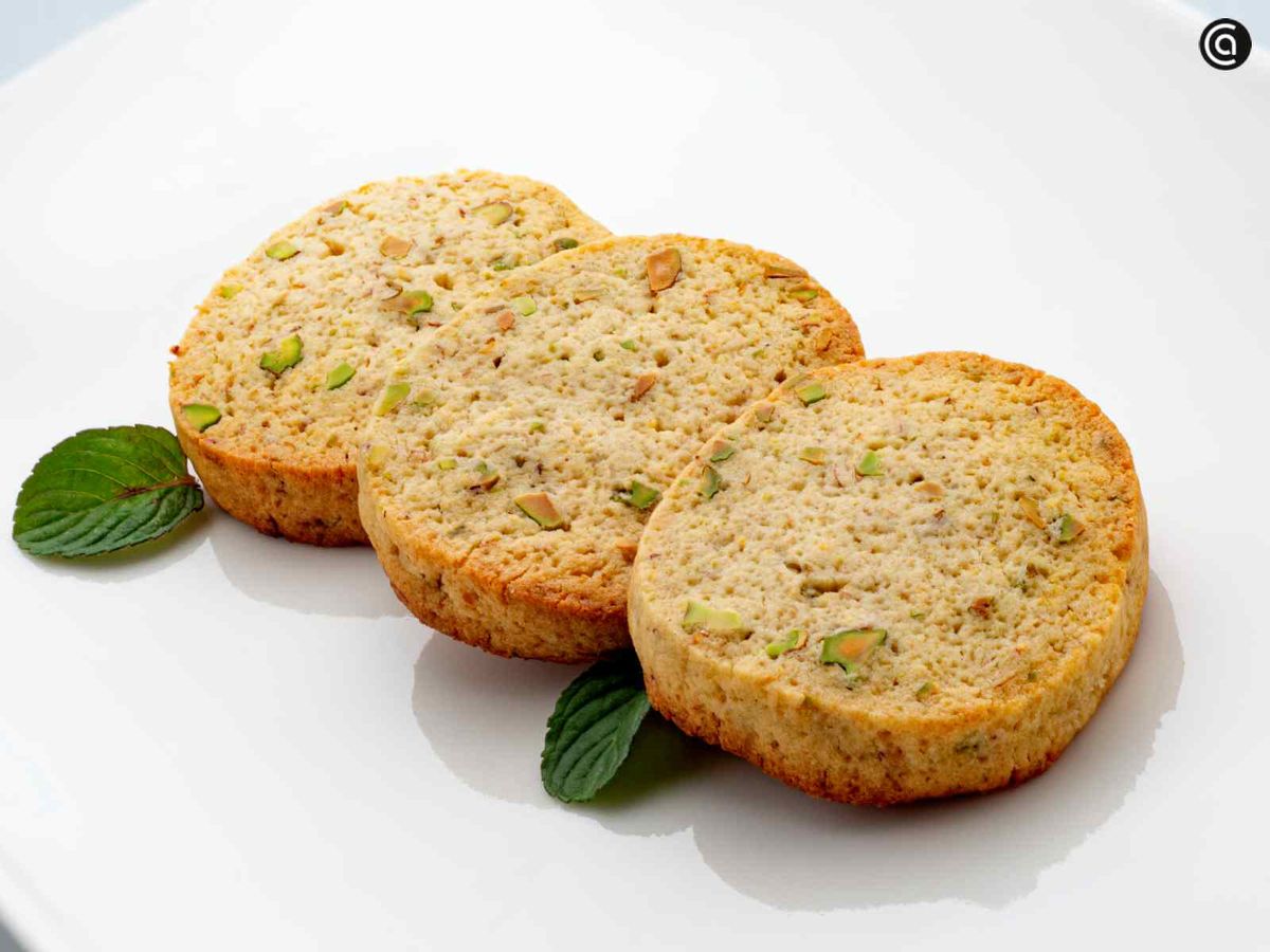 Galletas de mantequilla con pistachos
