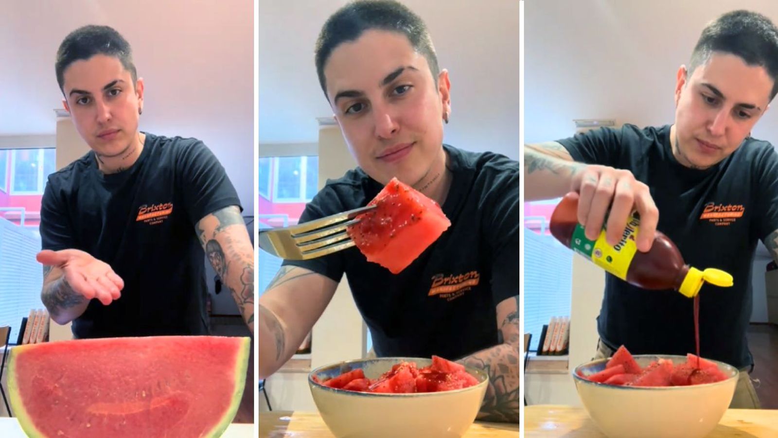 Paso a paso para hace sandía con tajín y chamoy