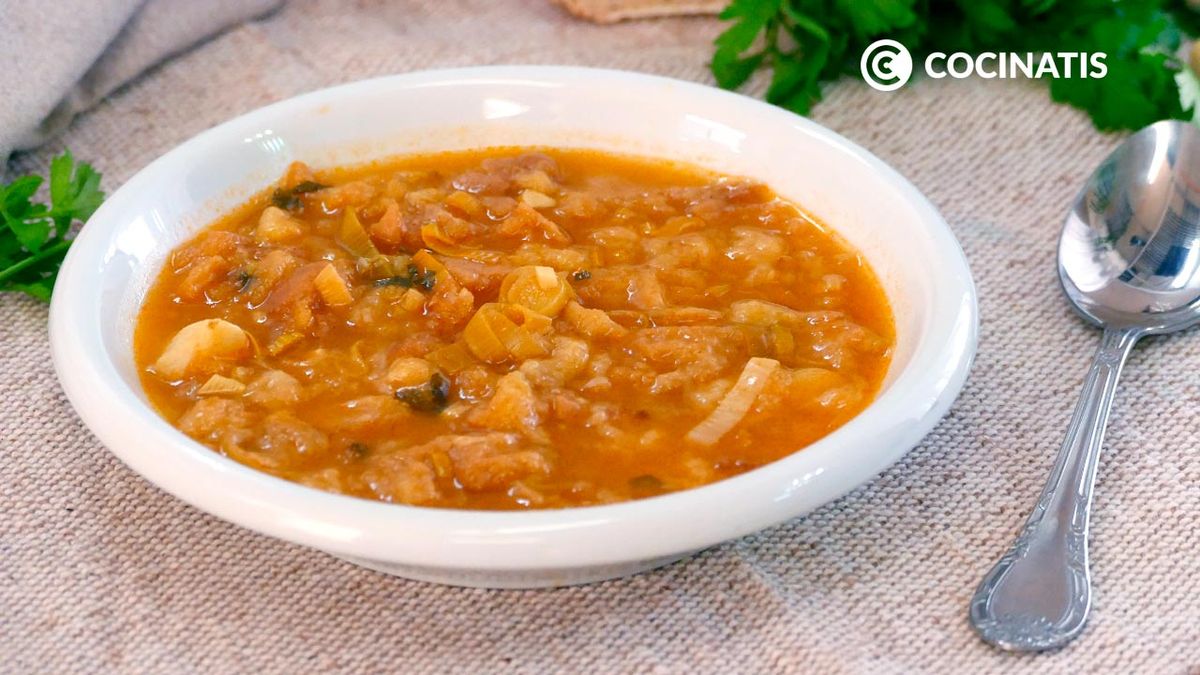 Sopa de pescado a lo pobre