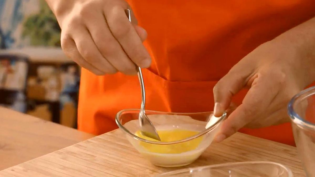 Receta de pollitos de coco y leche condensada  paso 1