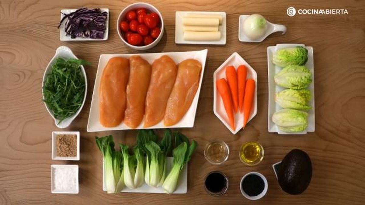 JATA Pollo brasa verduras ingredientes