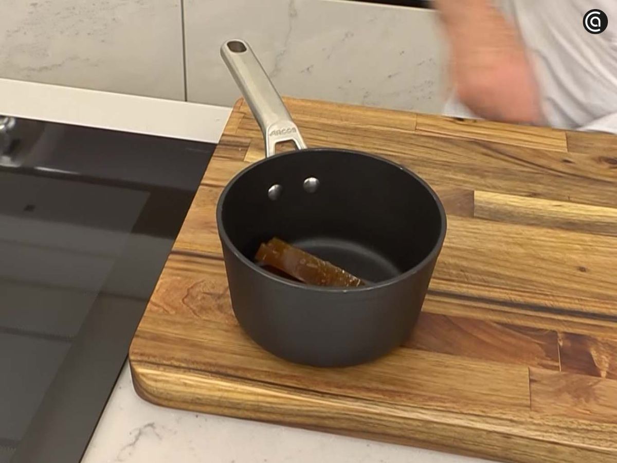 Diluye el dulce de membrillo