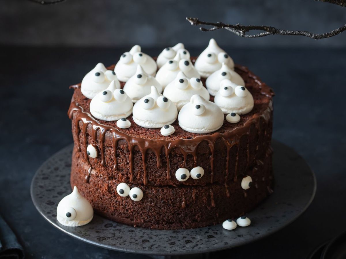 Tarta fantasma para Halloween