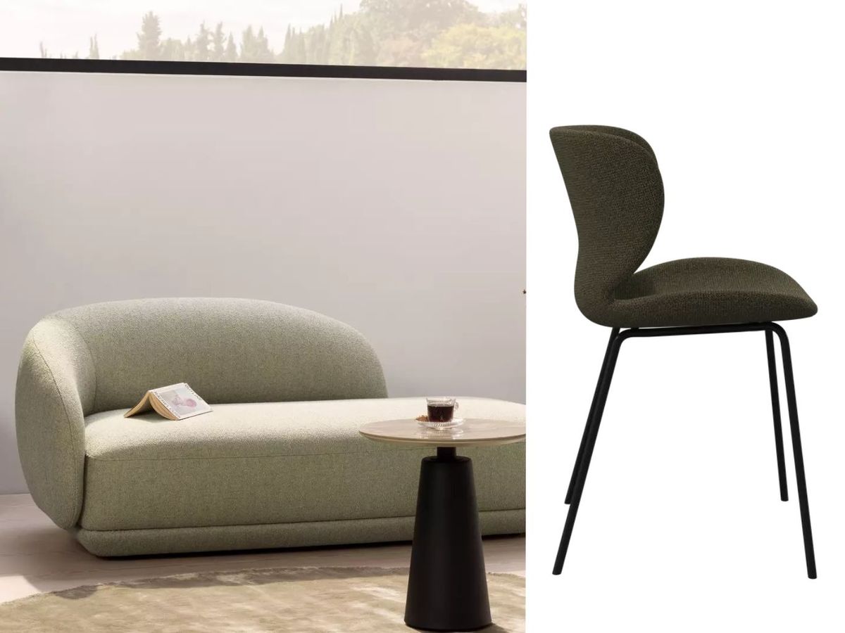 Chaise lounge Bolzano y la silla de comedor Hamilton de BoConcept. / Fotos: BoConcept