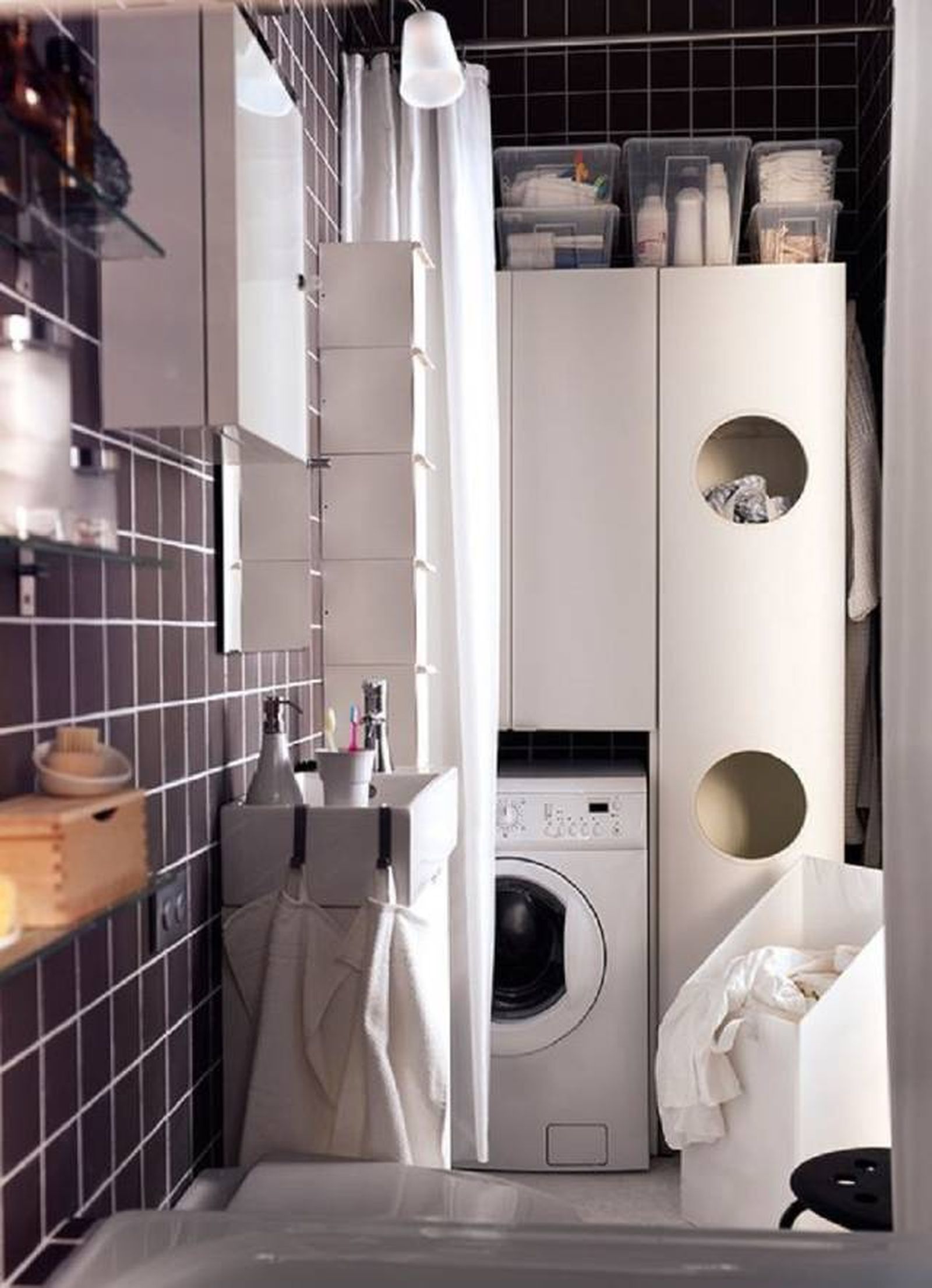 Soluciones para integrar la lavadora en el cuarto de baño 10 Soluciones para integrar la lavadora en el cuarto de baño 10