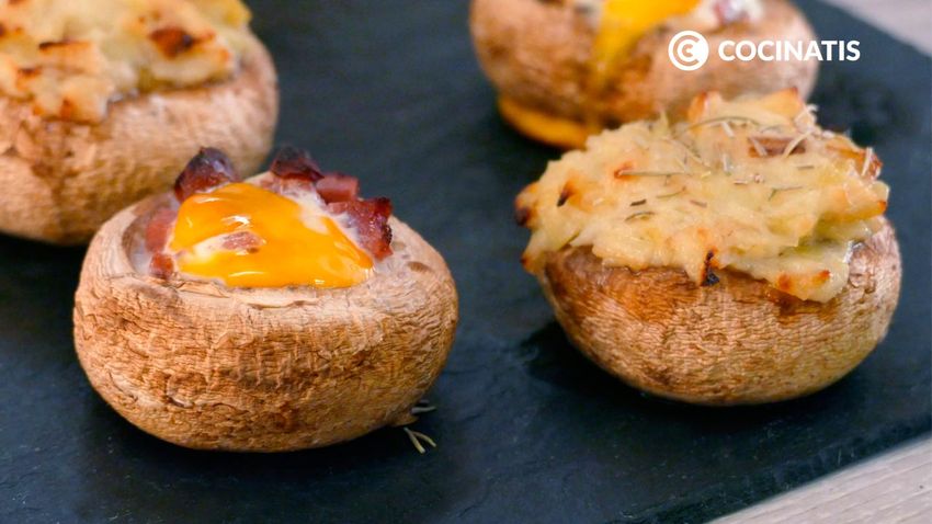 Receta de champiñones rellenos al horno