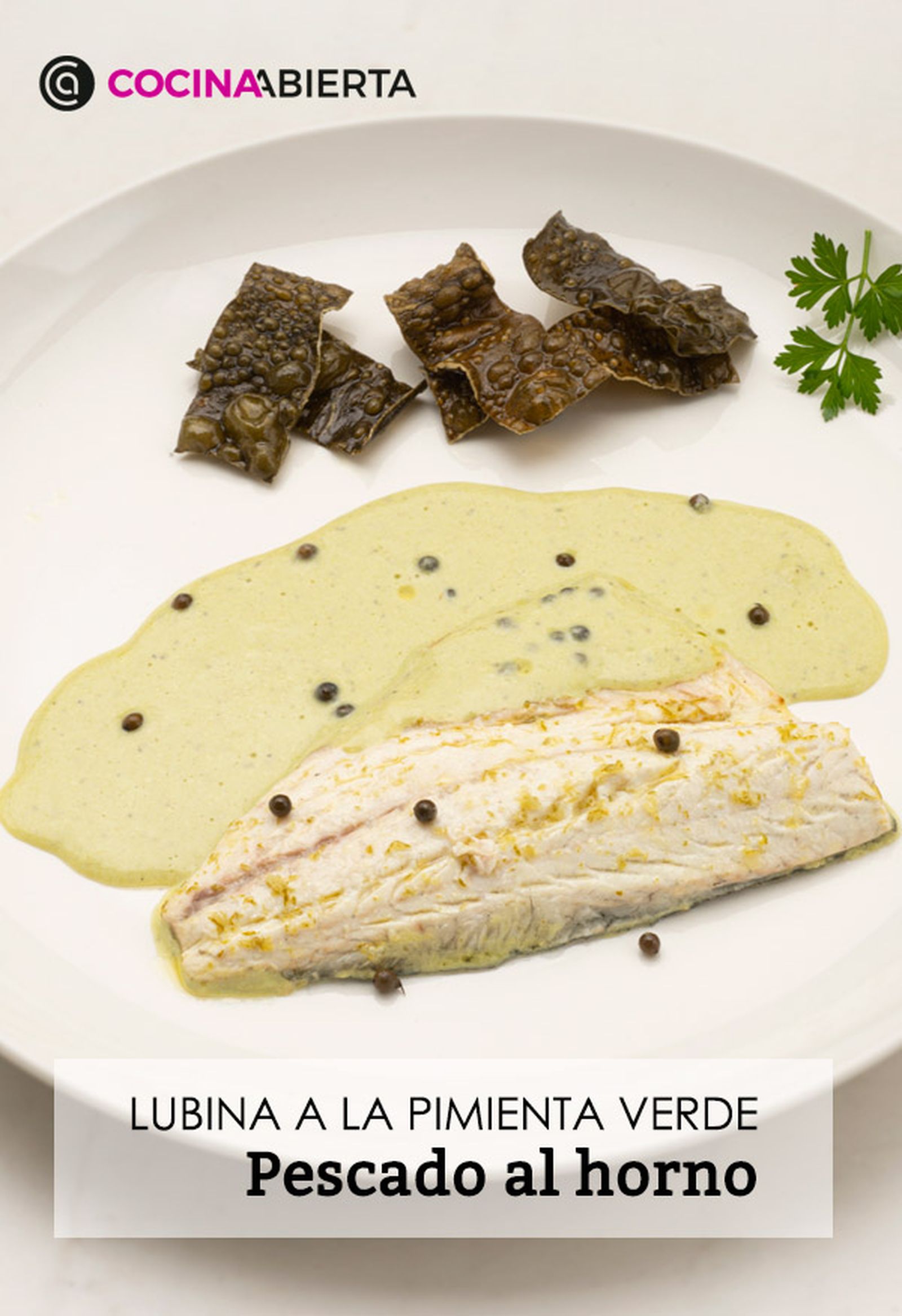 KARL66710320 lubina a la pimienta verde receta karlos arguinano presentacion KARL66710320 lubina a la pimienta verde receta karlos arguinano presentacion