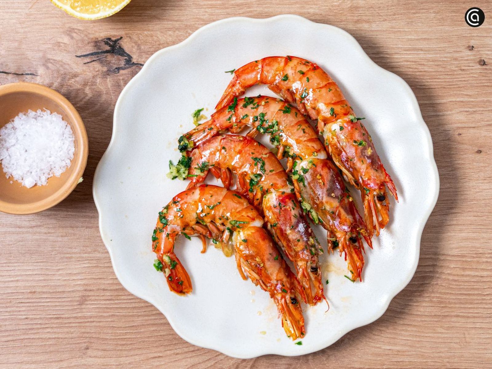 Gambones en freidora de aire, receta de marisco fácil en casa sin manchar la cocina