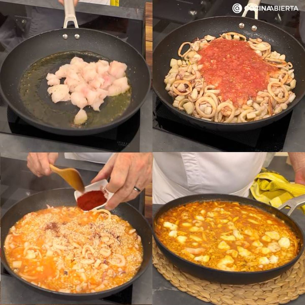 Paso a paso para hacer arroz del senyoret