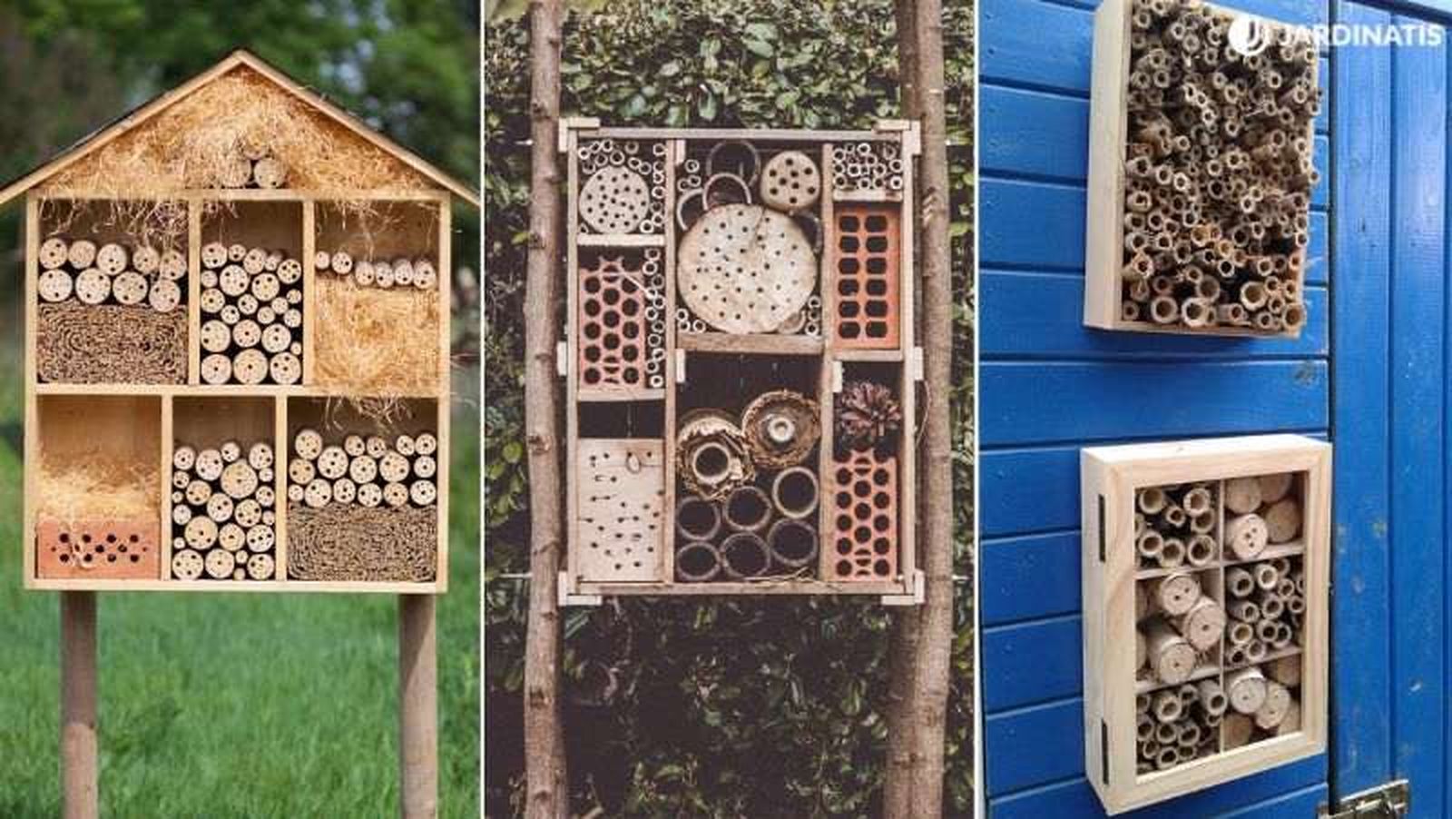 Hoteles o hábitats para insectos beneficiosos Hoteles o hábitats para insectos beneficiosos