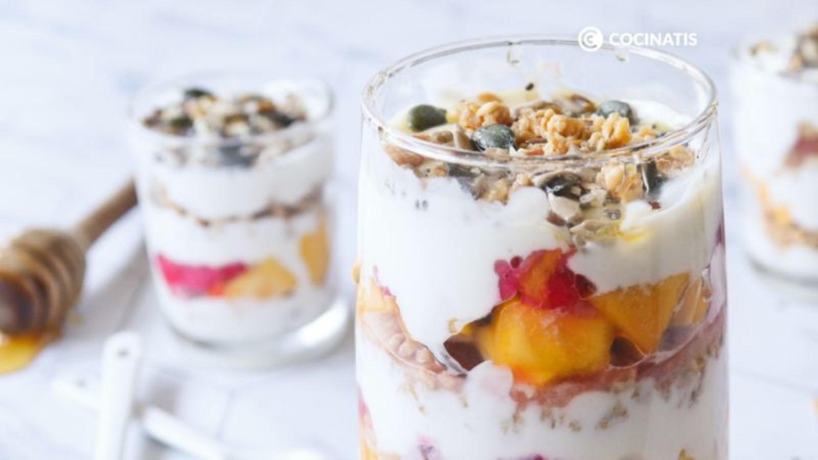 Vaso de parfait de yogur Vaso de parfait de yogur