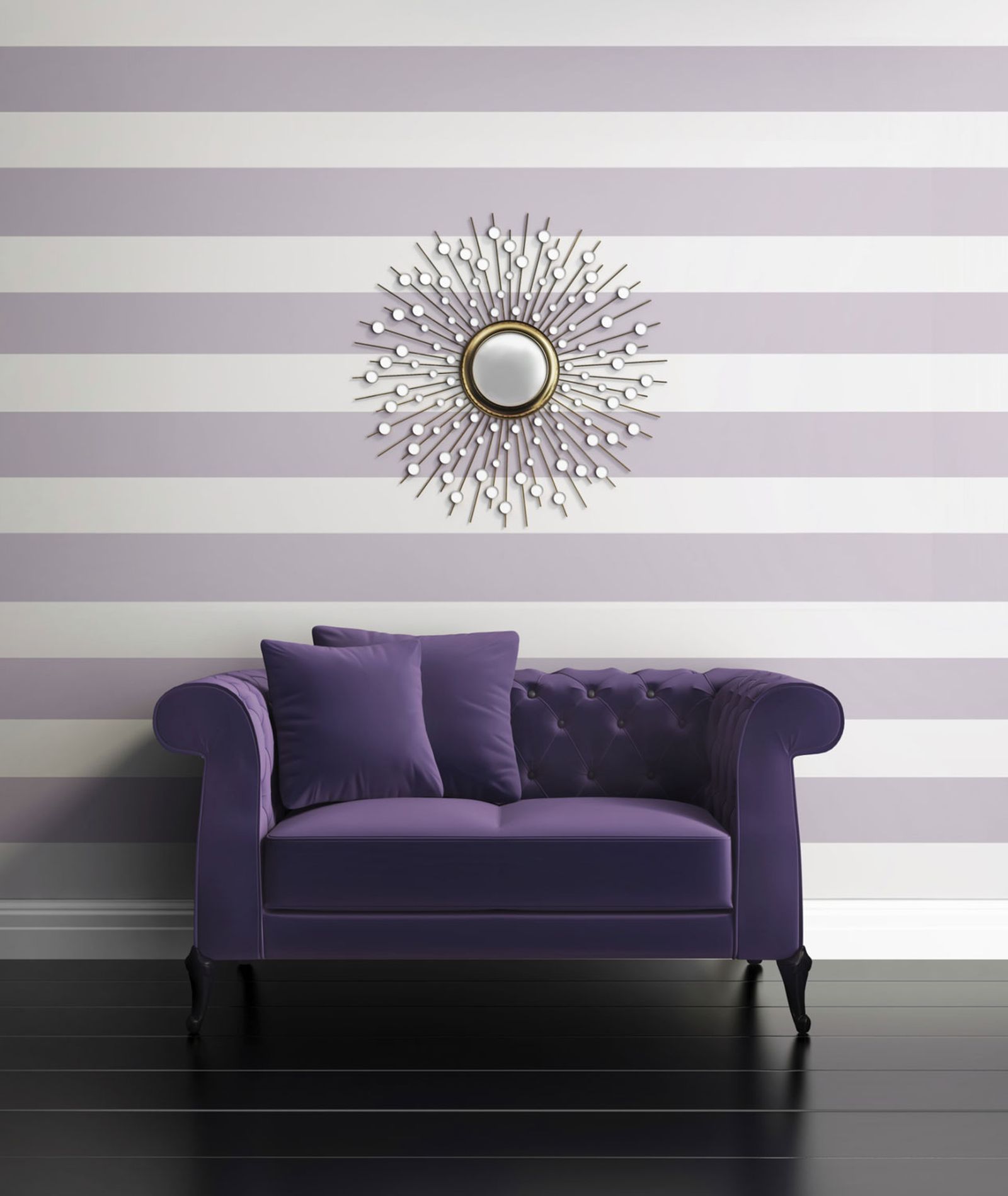 Ideas para combinar un sofá morado o lila 3
