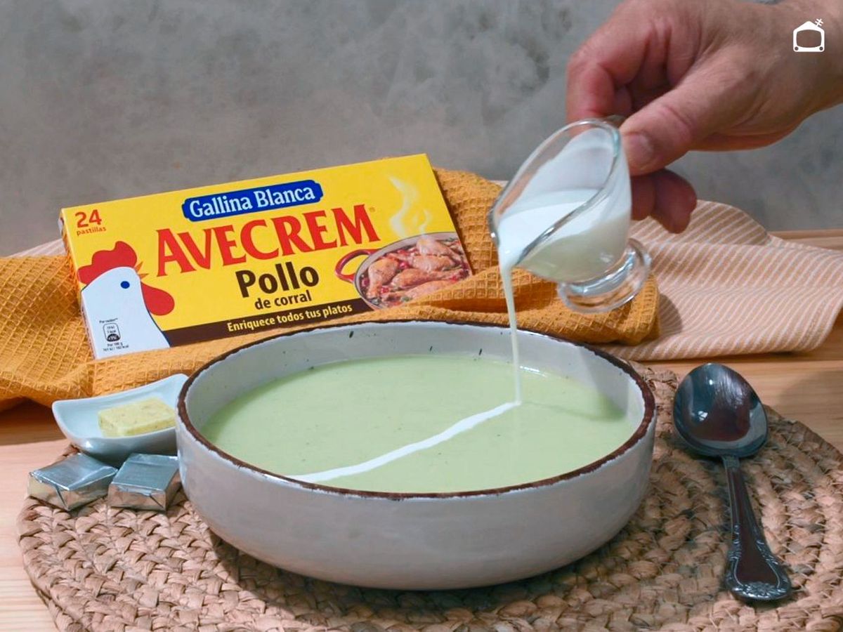 Crema de puerros