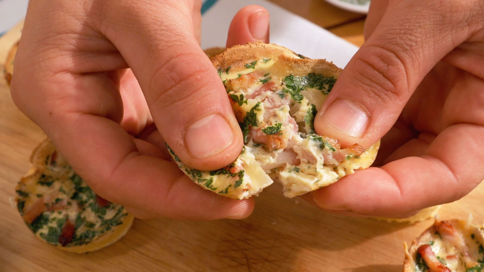 Receta de mini quiches con pan de molde paso 7 Receta de mini quiches con pan de molde paso 7