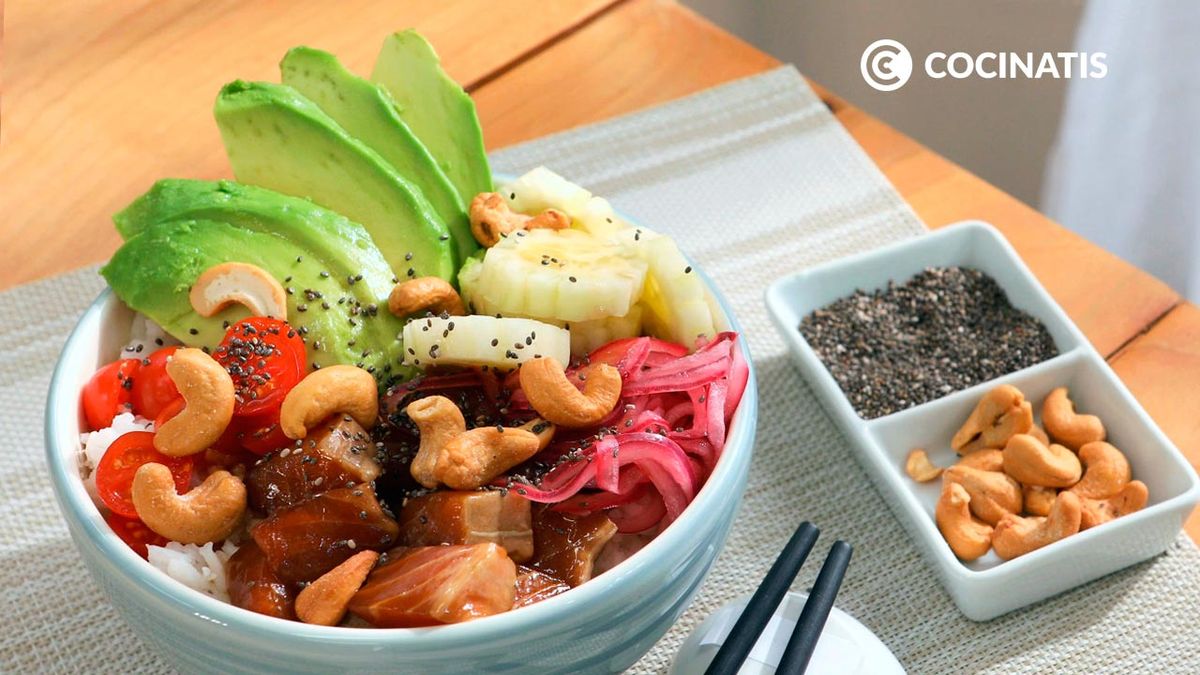 Poke bowl hawaiano