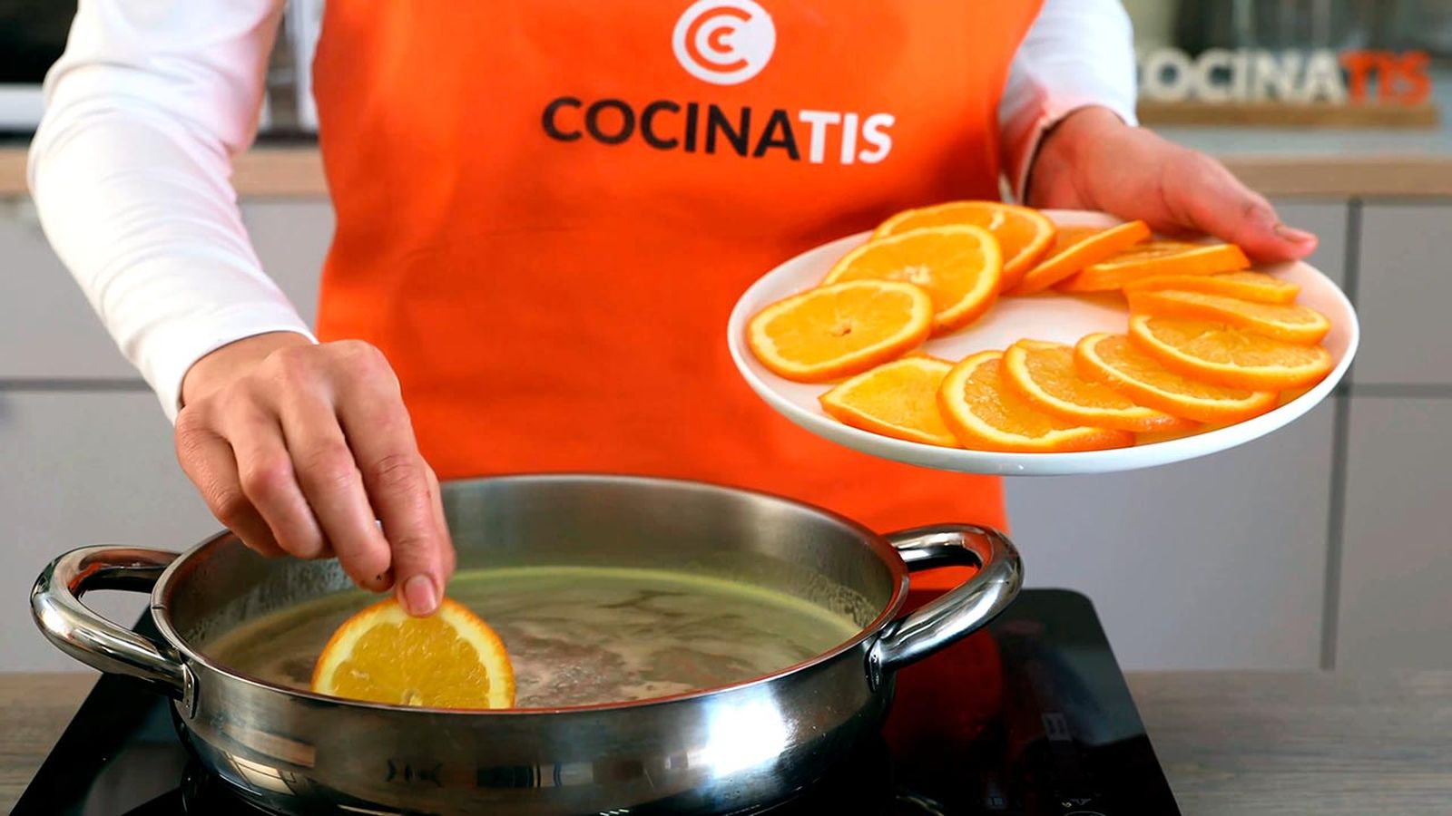 Receta de naranjas confitadas con chocolate paso 3 Receta de naranjas confitadas con chocolate paso 3