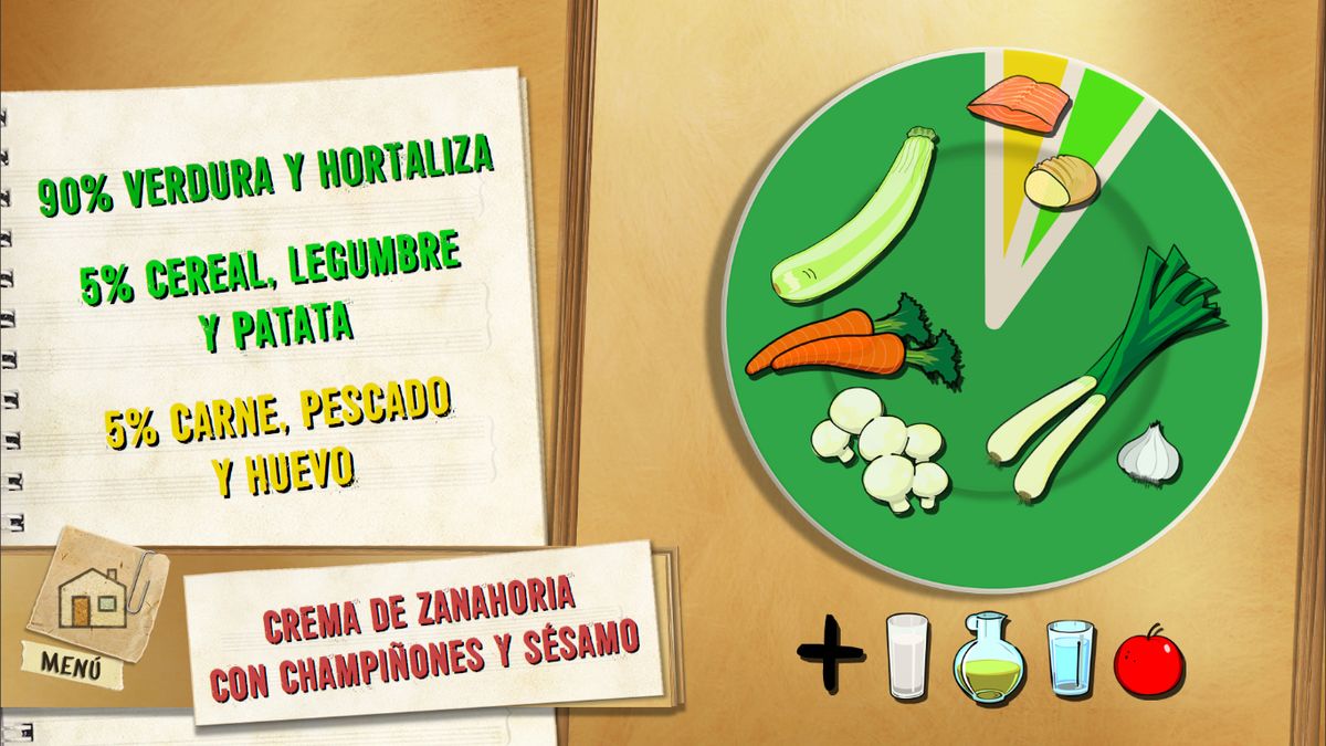 6036 1 Crema de zanahoria con champiñones y sesamo plato