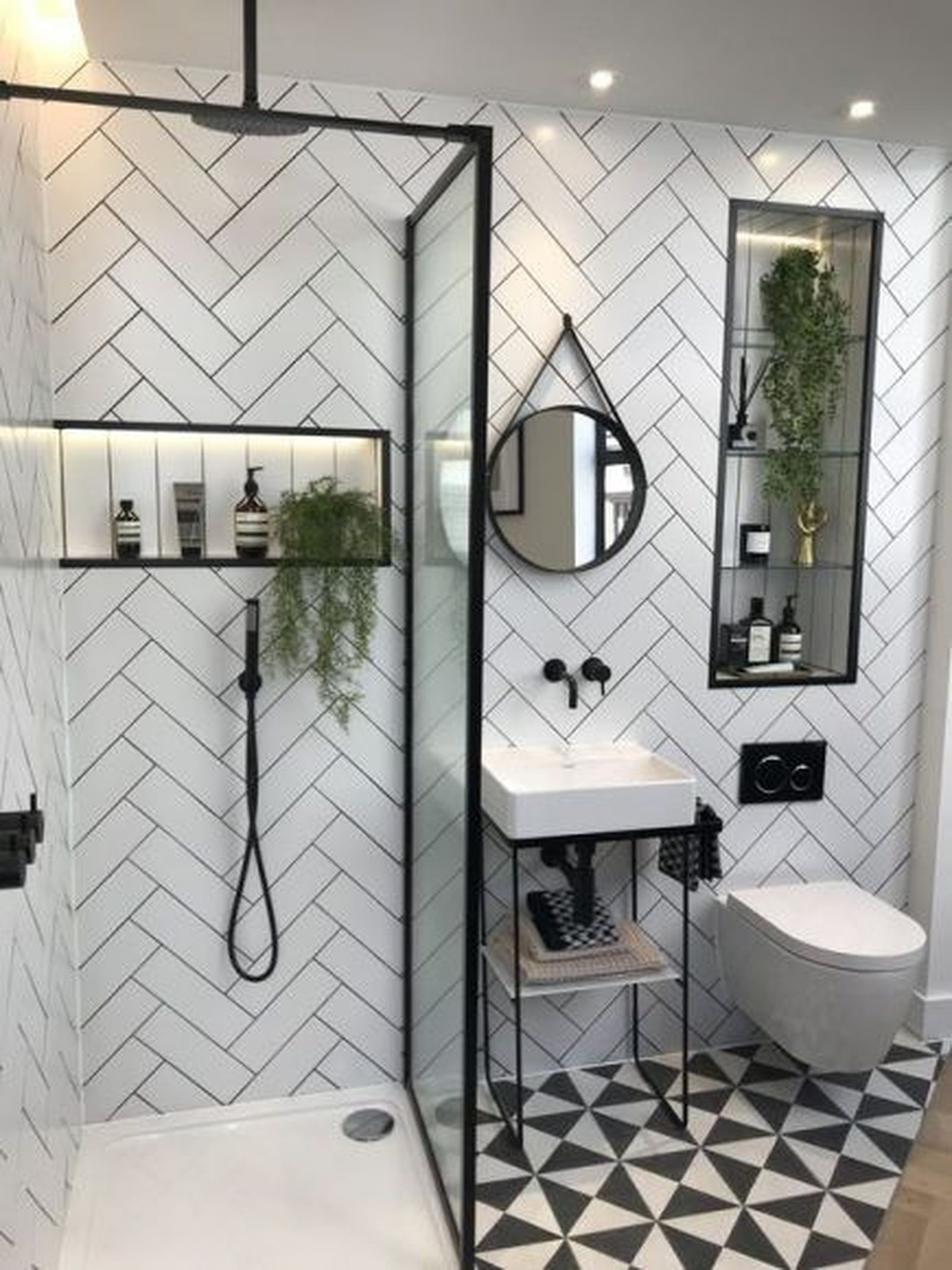 baño pequeño blanco y negro 2 baño pequeño blanco y negro 2