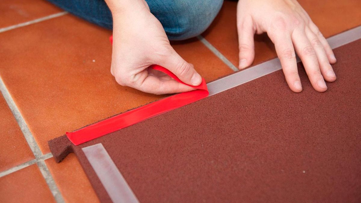 Instalar suelo de caucho paso 5