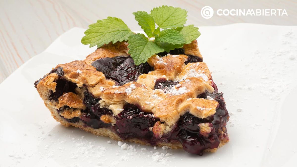 La Blueberry Pie o tarta de arándanos americana es otra versión de la popular tarta americana de manzana
