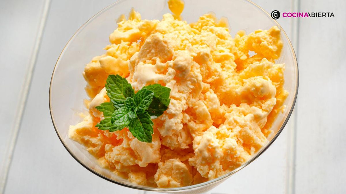 Granizado de yogur y naranja, un postre sencillo con solo cuatro ingredientes de Arguiñano