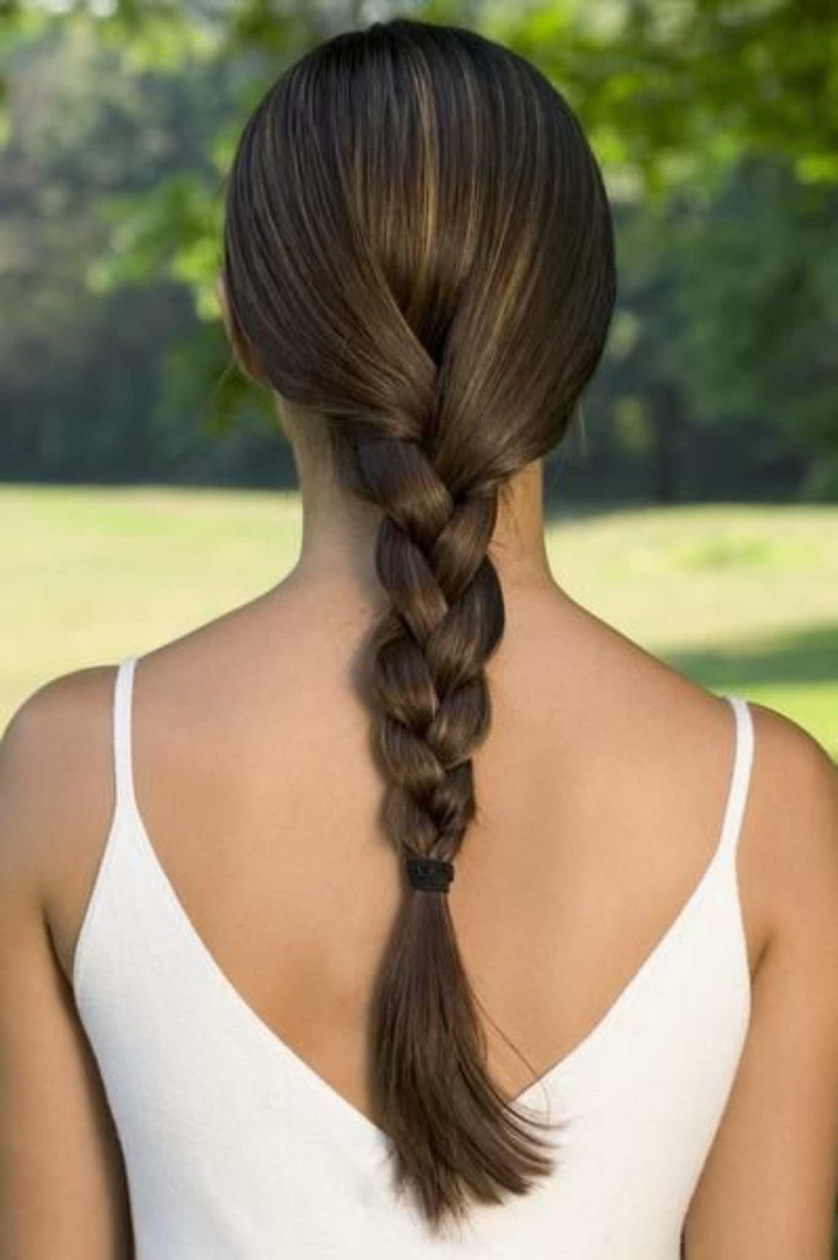 Ondas sin calor con trenza.